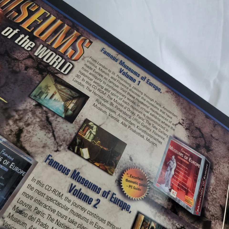 Juego de 5 CD multimedia PC de colección 1999 Grandes Museos del Mundo Foto 4 de 4