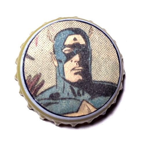 4 Marvel Superhero Bottle Cap Magnets - Iron Man, Captain America, Hulk, Thor - Picture 4 of 7