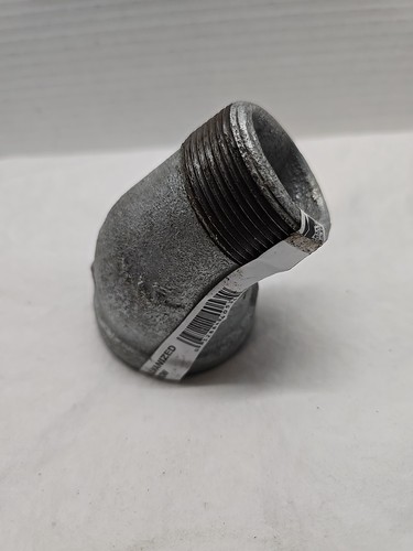 1-1/2" Galvanized Malleable 45 Degree Street Elbow for 150 Lbs