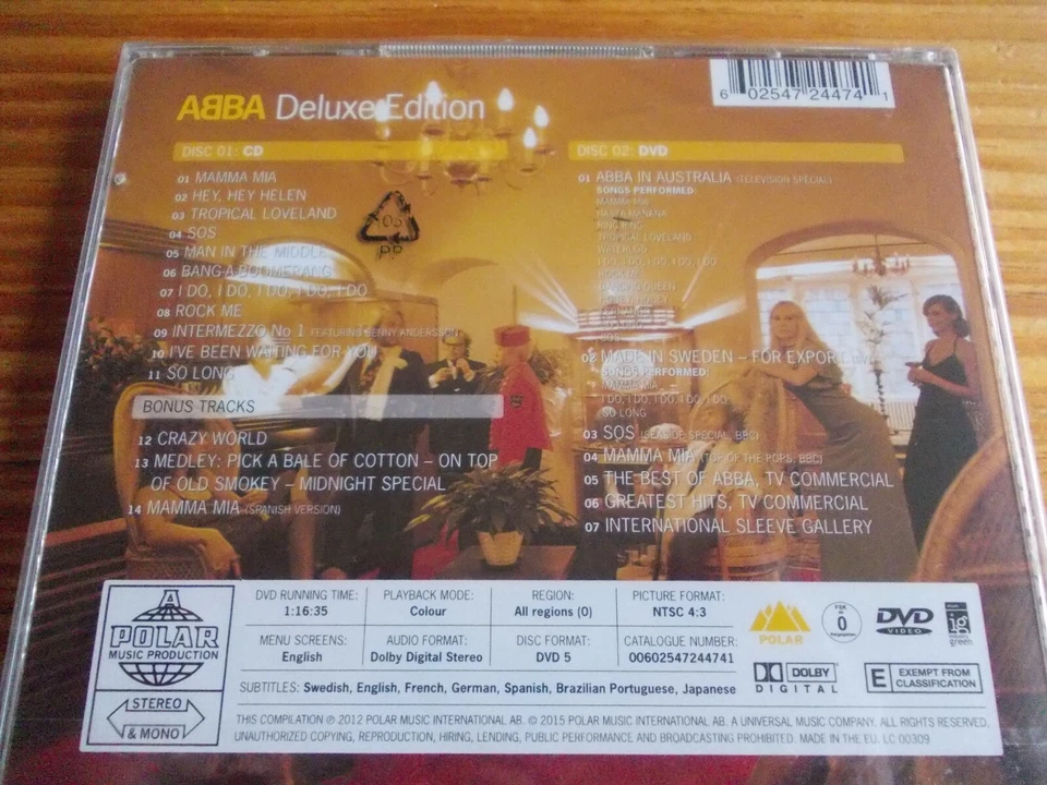 ABBA S/T - DELUXE EDITION CD + DVD + IN AUSTRALIA BANDSTAND TV SPECIAL - SEALED - Image 3 of 4