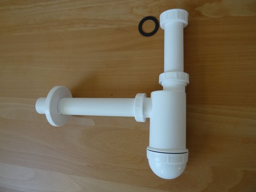 Flaschensifon für Waschbecken Waschtisch / Tassensiphon / Flaschensiphon Ø 32 - Bild 5 von 12