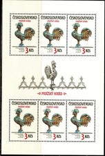 CZECHOSLOVAKIA Sc#2518-2519 1984 Prague Castle Art M/S of 6 OG Mint NH
