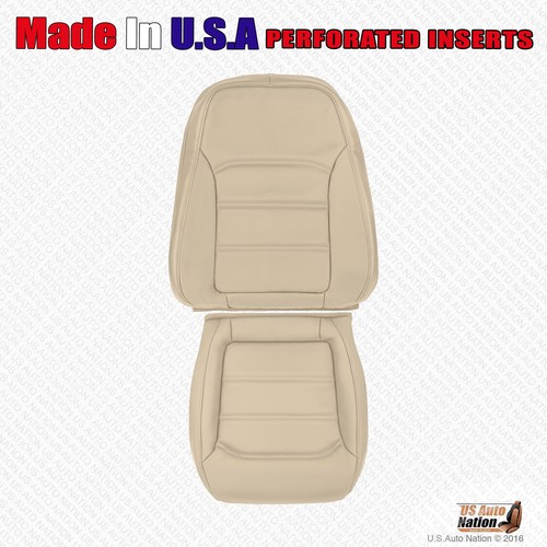 2012 2013 2014 2015 2016 For VW Passat Driver Passenger Leather Seat Cover Tan - Picture 5 of 16