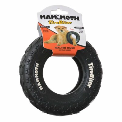 Mammoth Pet Rubber Tire Biter Inch Dog Toy Chew Fling Throw