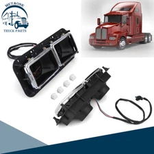 2PCS Headlight Housing Bases LH+RH For Kenworth t600 t800 Peterbilt 378 379