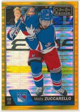 2016-17 O-Pee-Chee Platinum Seismic Gold #121 Mats Zuccarello 37/50 NY Rangers