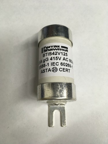 MERSEN Fuse BTIS42V125 125A Fuse 415V Ferraz Shawmutt JPSF778 - Picture 2 of 4