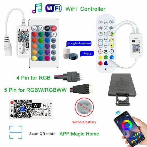 24/40/44 Keys WIFI Bluetooth Music ir remote controller RGB LED Strip Dimmer DC - Picture 4 of 20