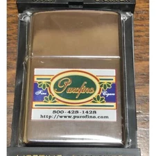 Zippo lighter company advertisement PUROFINO made in 1997 unused From Japan