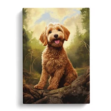 Labradoodle Digital No.2 Canvas Wall Art Print Framed Picture Decor Living Room