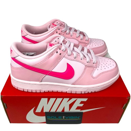Nike Dunk Low GS Triple Pink / DH9765-600 / Size 5Y / 6.5W - Brand New! | eBay