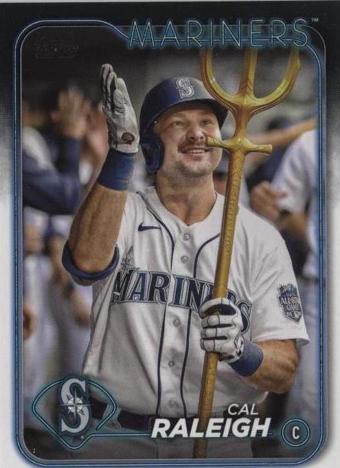 2024 Topps Series 1 - Image Variation Cal Raleigh #122 Golden Mirror ...