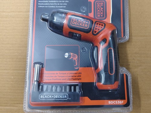 BLACK+DECKER BDCS36F-IN Li-Ion Cordless Screwdriver Kit with 10 Screwdriver Bits - Picture 6 of 13