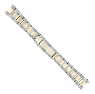 18K/SS Oyster Watch Band Strap For Rolex GMT Master 2 Gold Buckle With Solid End