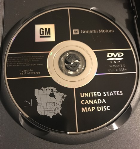GM Navigation System Map DVD VERSION 3.0 UNITED STATES CANADA USED but Complete - Picture 4 of 4