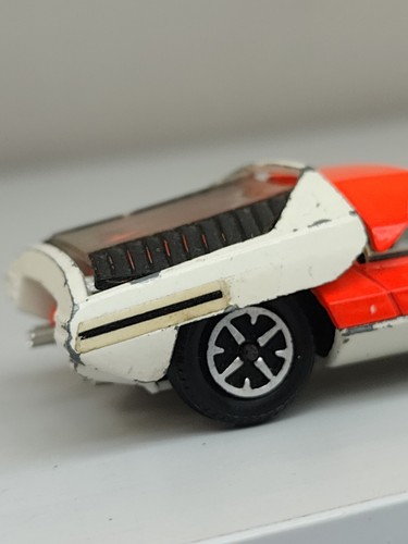 Dinky Toys No202 Fiat Abarth 2000 Car Speedwheels 1/43 Orange /White England - Picture 18 of 24