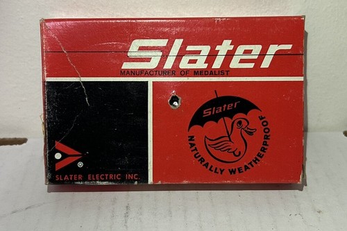 Slater Tapa Abatible #3780 Placa Resistente a la Intemperie Con Junta Nuevo de Lote Antiguo - Imagen 3 de 7