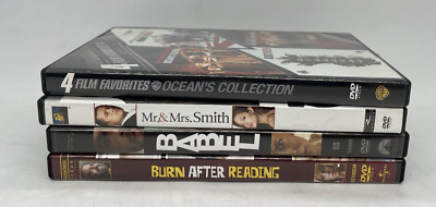 Brad Pitt Ocean's Collection 4 Film, Mr. & Mrs. Smith, Babel, Burn After Reading