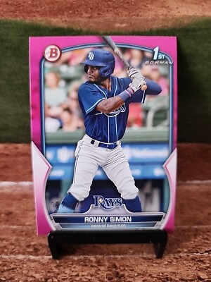 2023 1st Bowman Fuchsia Parallel Ronny Simon #BP-112 /299 Tampa Bay Rays