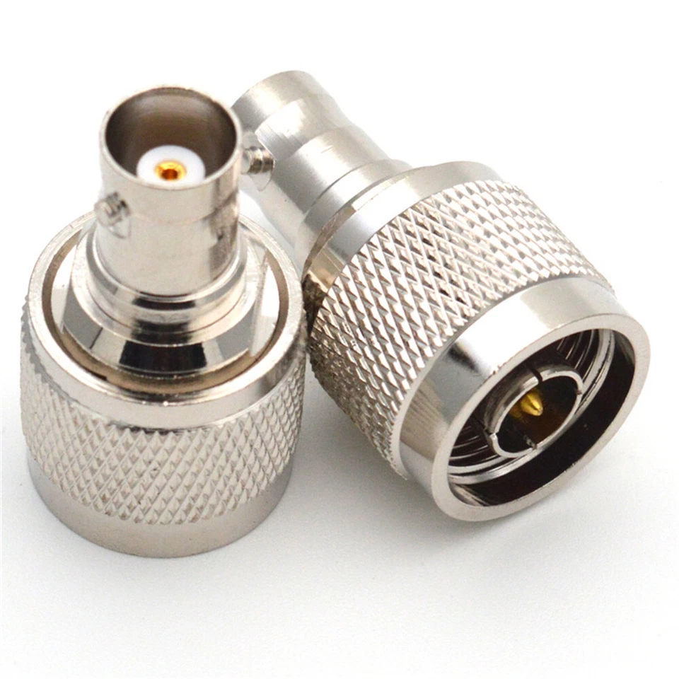 N-Type Male to BNC Female Plug Jack RF Adapter Barrel Connector 2/4PCS - Image 3 of 4
