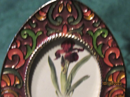 Pair Ornate Art Nouveau Style Metal Stand Up Photo Picture Frame 3" - Picture 2 of 8