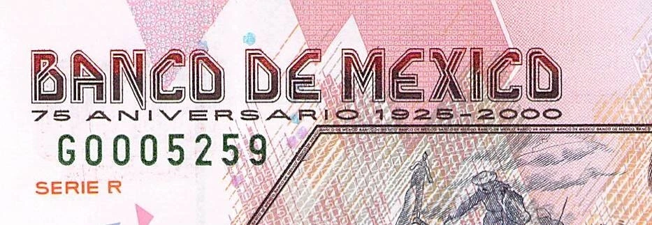 MÉXICO 2000 Conmemorativo - 20 50 100 200 500 PESOS P-111 112 113 114 115 UNC Foto 4 de 4
