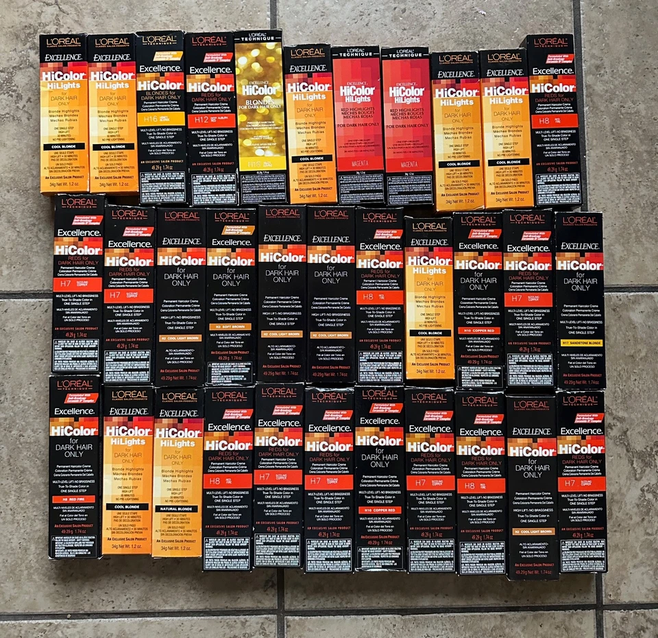 L'Oreal Excellence HiColor & Reshma Женская Хна Цвет Волос Смешанный Лот_ПОЖАЛУЙСТА, ПРОЧТИТЕ - Изображение 2 из 4