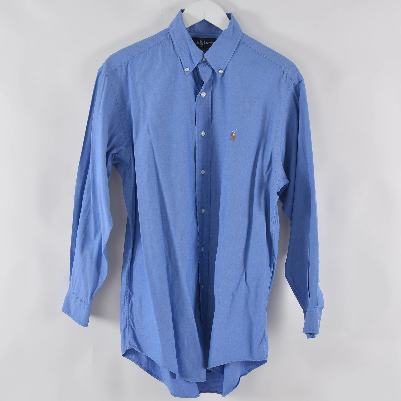 Ralph Lauren Men's Long Sleeve Shirt Size 32 Blue YARMOUTH Button Down