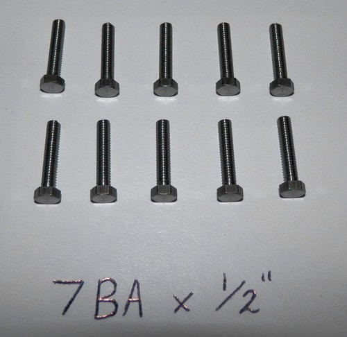🌎STUART TURNER 10, S50 +OTHER MODEL LIVE STEAM ENGINE 7BA x 1/2" HEX BOLTS X20