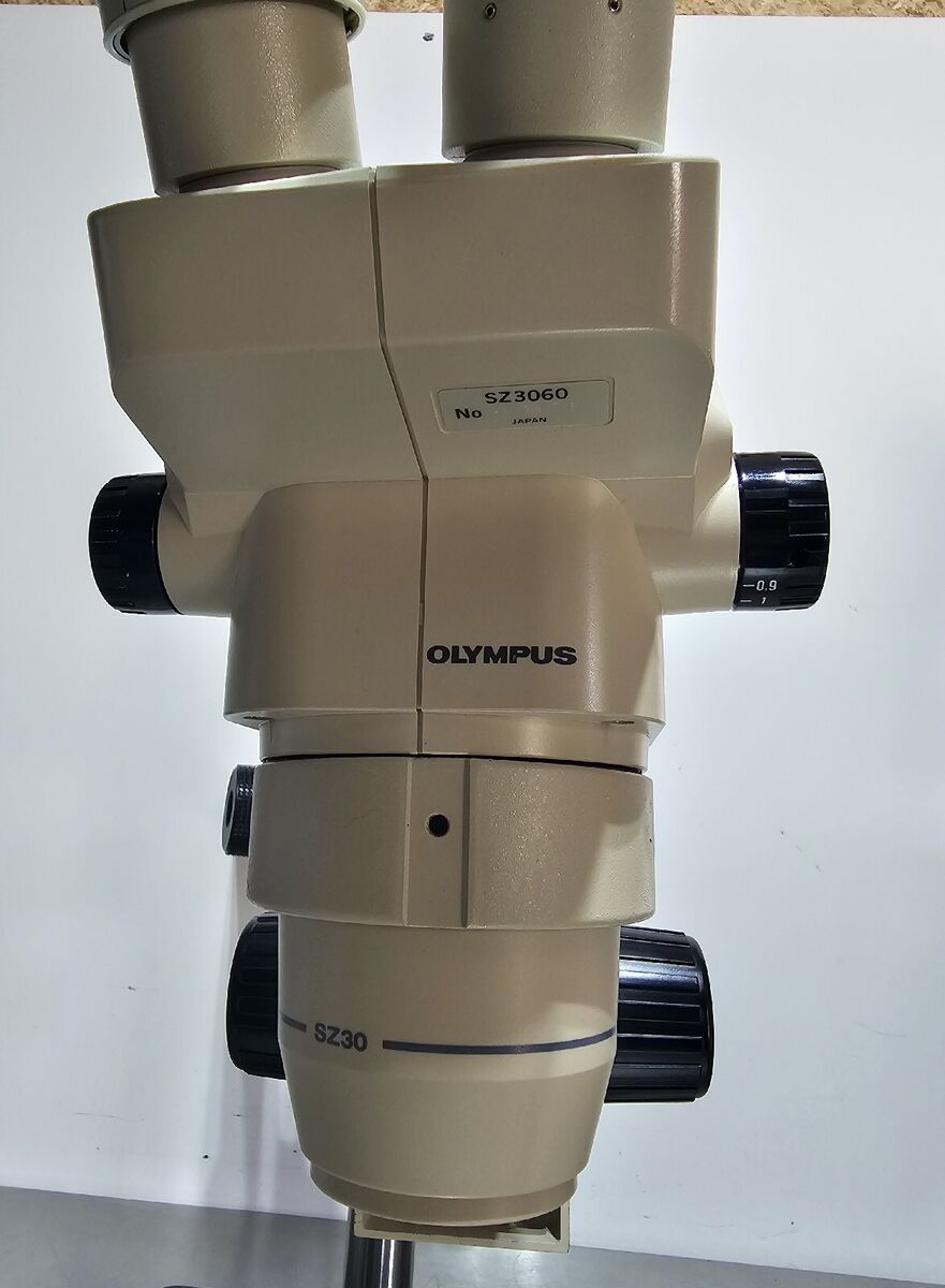 Olympus SZ30 SZ3060 SZ-STB1 Stereo Microscope on Boom Stand Olympus SZ30 SZ3060 SZ-STB1 Stereo Microscope on Boom Stand
