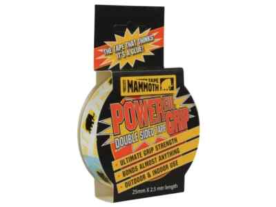 Everbuild Mammoth Starker Griff Doppelseitiges Klebeband 12Mm, 25Mm, 50Mm X 2,5M