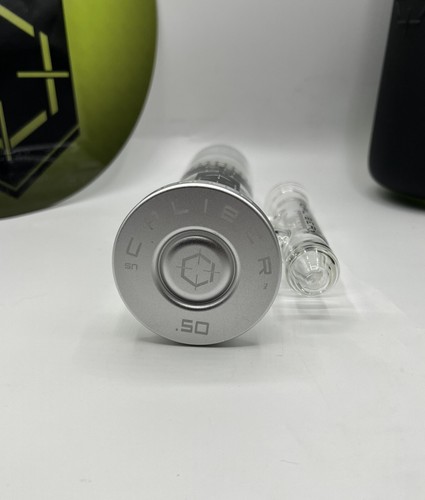 NEW SILVER 10" .50 Caliber Glass Water Pipe Hookah Turbine Perc USA Made Thick - Picture 9 of 12