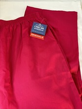 Red Scrub Pant Cherokee Workwear Originals Elastic Waist 4001 Petite 3XL