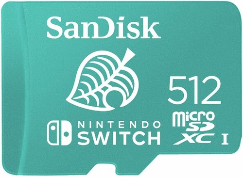 SanDisk Nintendo Switch Micro SD 512GB SDXC Memory Card Nintendo Licensed 100MBs - Picture 2 of 2