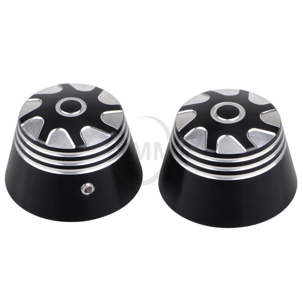 Aluminum Spike Axle Covers For Harley Road King, Electra Glide & Touring 1980-1999
