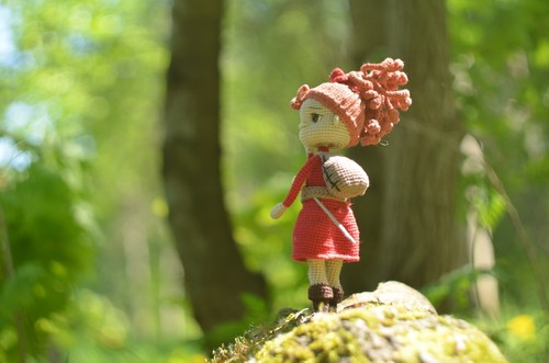 Crochet pattern little cute girl doll, Collectible toy, English pdf - Picture 3 of 10