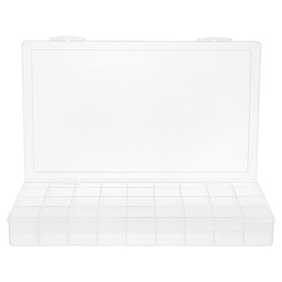Compartment Storage Box Clear Grid Organizer Box Craft Supplies Storage Box