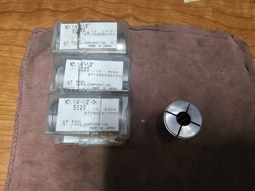 LYNDEX/NT TOOL Co. Milling Chuck Sleeve  1-1/4" OD x 1/2" ID  MC /1-1/4"-1/2"-OH - Picture 1 of 3