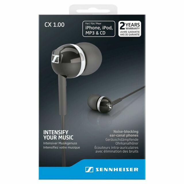 Sennheiser CX100 Canal In-Ear Headphones - Black for sale online | eBay