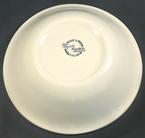 Set of 3 Myott Meakin Blue Nordic Scalloped 6 1/2" Coupe Cereal Bowls England - Picture 2 of 3
