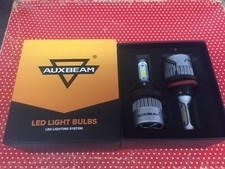 Auxbeam H13 9008 72W 8000LM LED Headlight Bulbs High Low Beam Lamps Kits 6500K