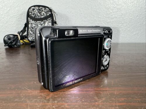 Cámara digital compacta Sony Cyber Shot DSC-W170 10,1 MP 5,0x batería negra + estuche - Imagen 3 de 8