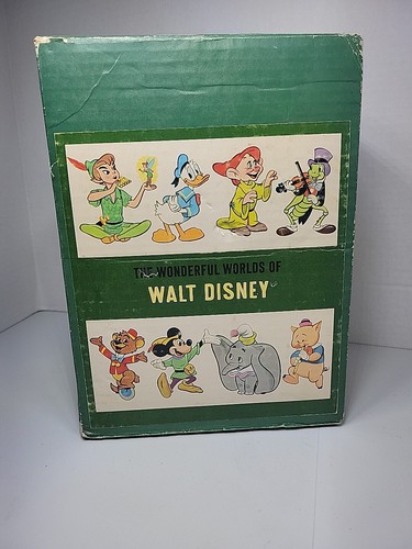 Vintage The Wonderful Worlds of Walt Disney 4 Book Boxed Set Golden Press 1965 - Picture 14 of 17