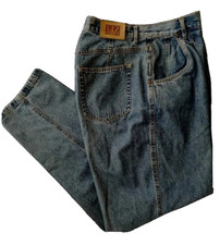 Liz Claiborne Lizwear Vintage High Waist Pleated Taper Light Wash Jeans 10