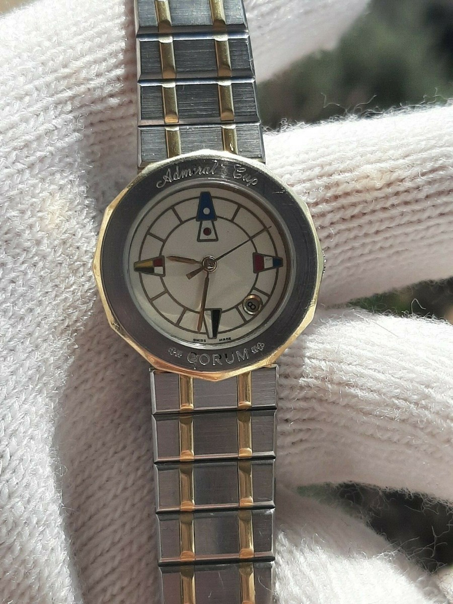 Corum Admirals Cup Watch 39910.21v52 Quartz Lady 26mm Gold & Steel