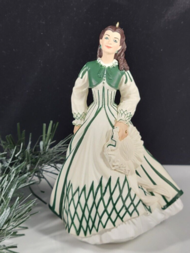Vintage 1999 Hallmark Doll Figure Plastic Scarlett O'Hara Christmas Ornament