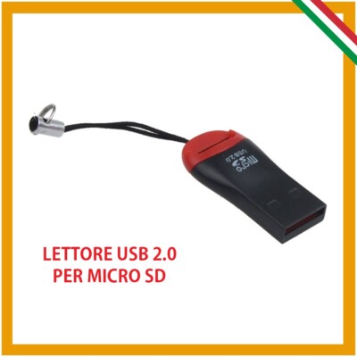MICRO SD LESER USB 2.0 CARD READER SDHC SPEICHERKARTEN ADAPTER 