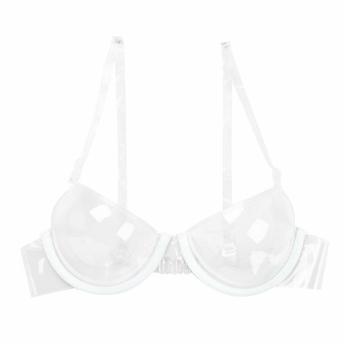 Women Clear Push Up Plastic Bra Sexy Underwire Invisible Bralette Lingerie AU - Picture 3 of 15