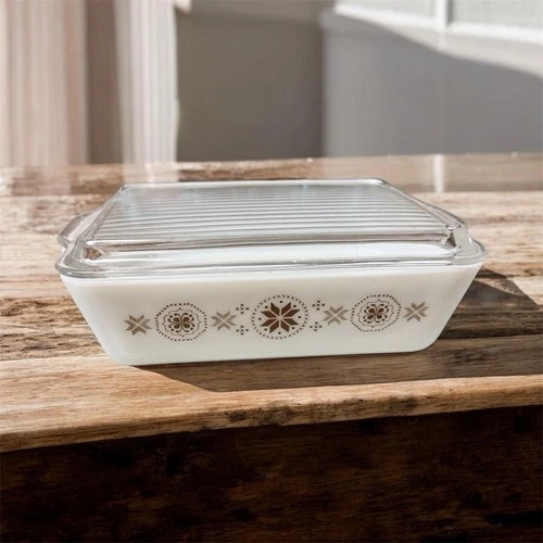 Vtg Pyrex Town & Country 0503 1 1/2 1.5 Quart Refrigerator Dish With Lid 503-C