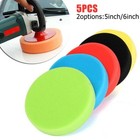 Sponge Polishing Pads 150mm/6inch 5* 5x Foam Buffing Round Flat Polishing Tools